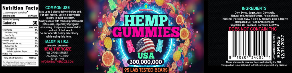 Hemp Gummies 95 Count P636