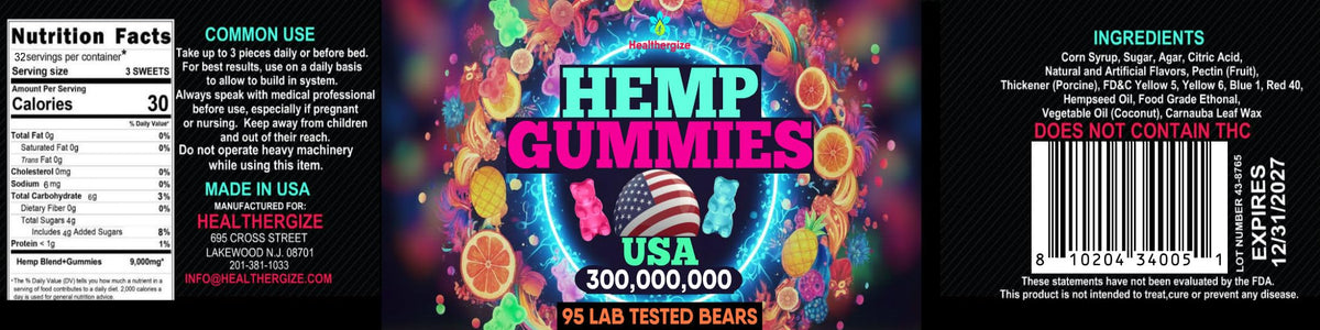 Hemp Gummies 95 Count P636