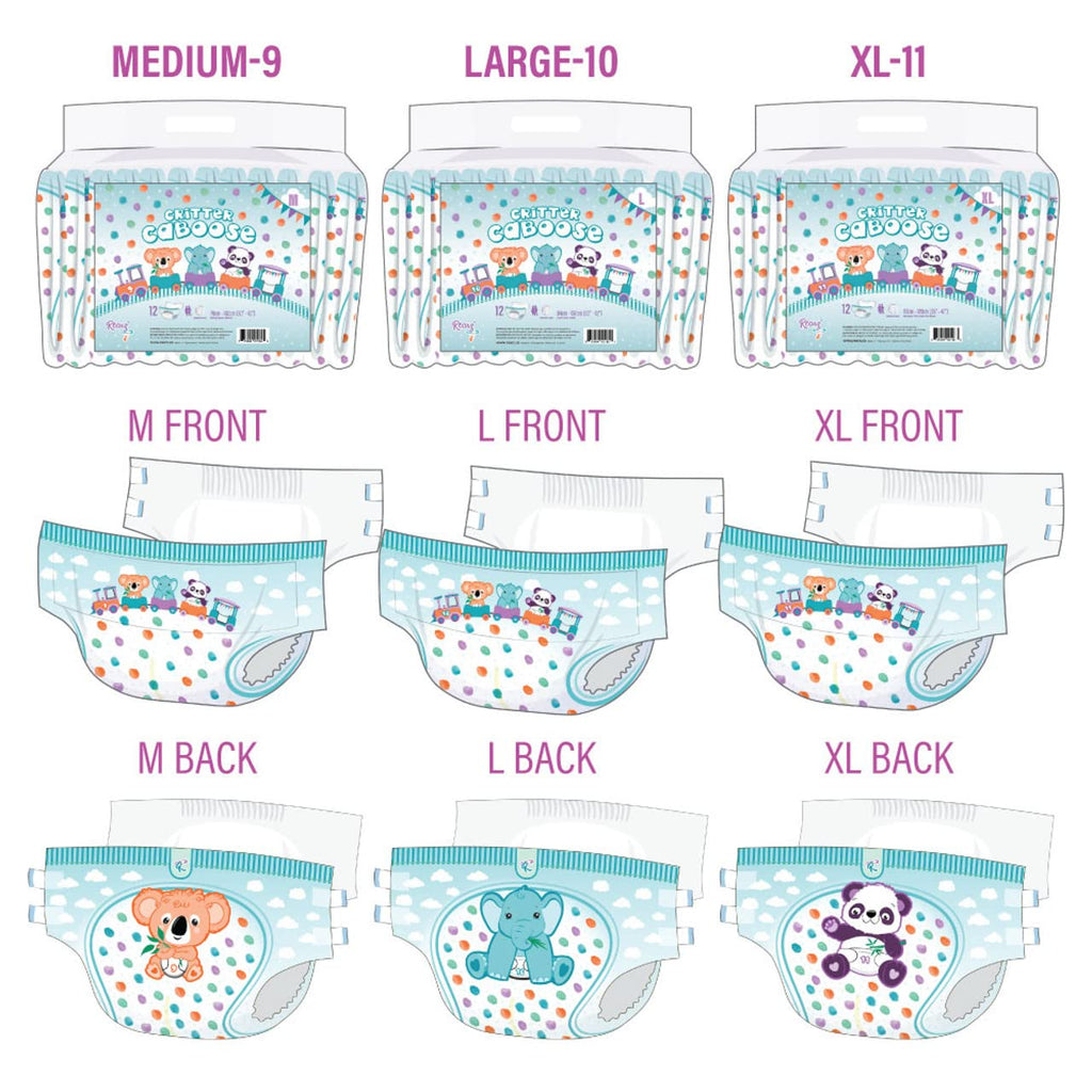 Adult Printed Diapers 12 Pack Medium A799915