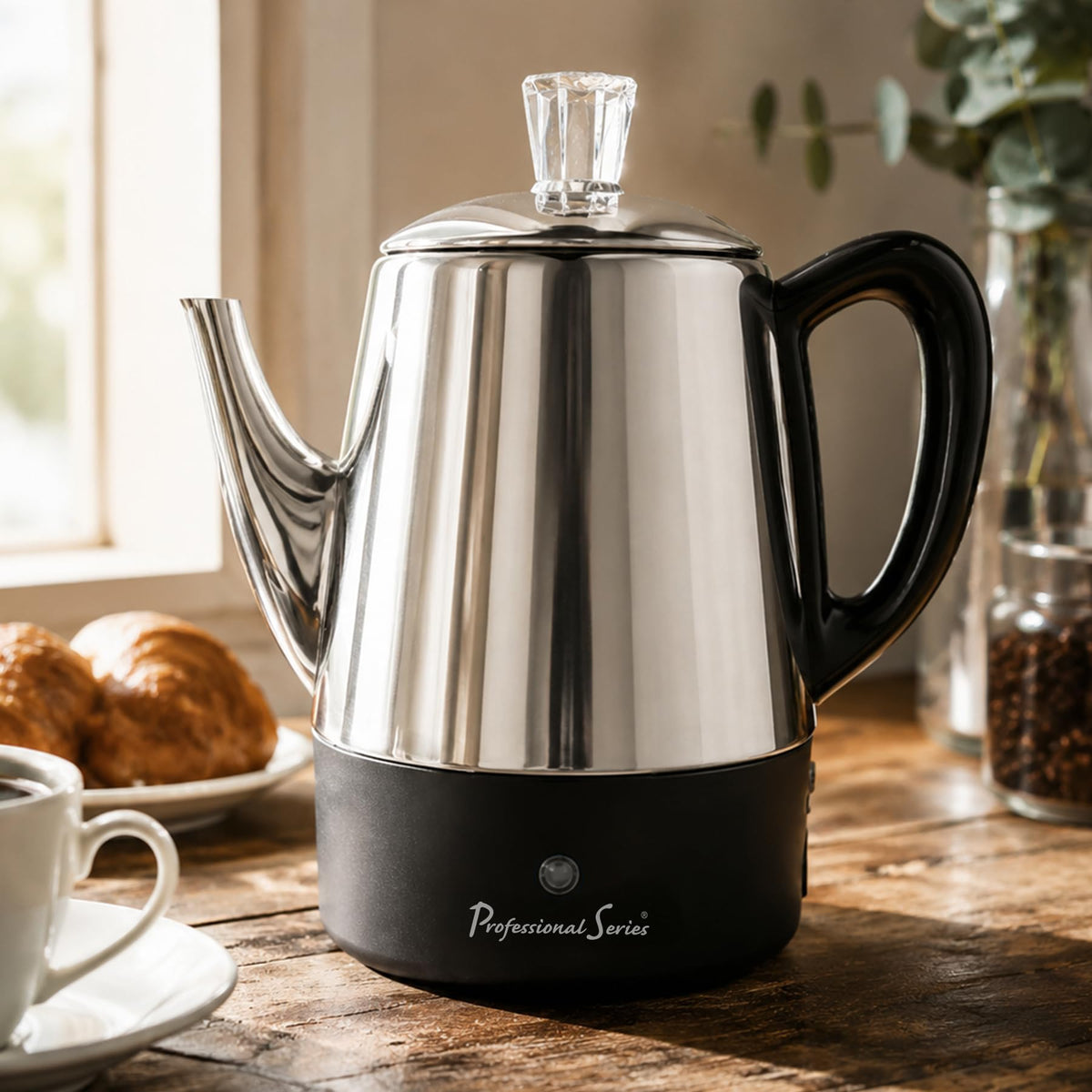 8-Cup Stainless Steel Percolator M43980