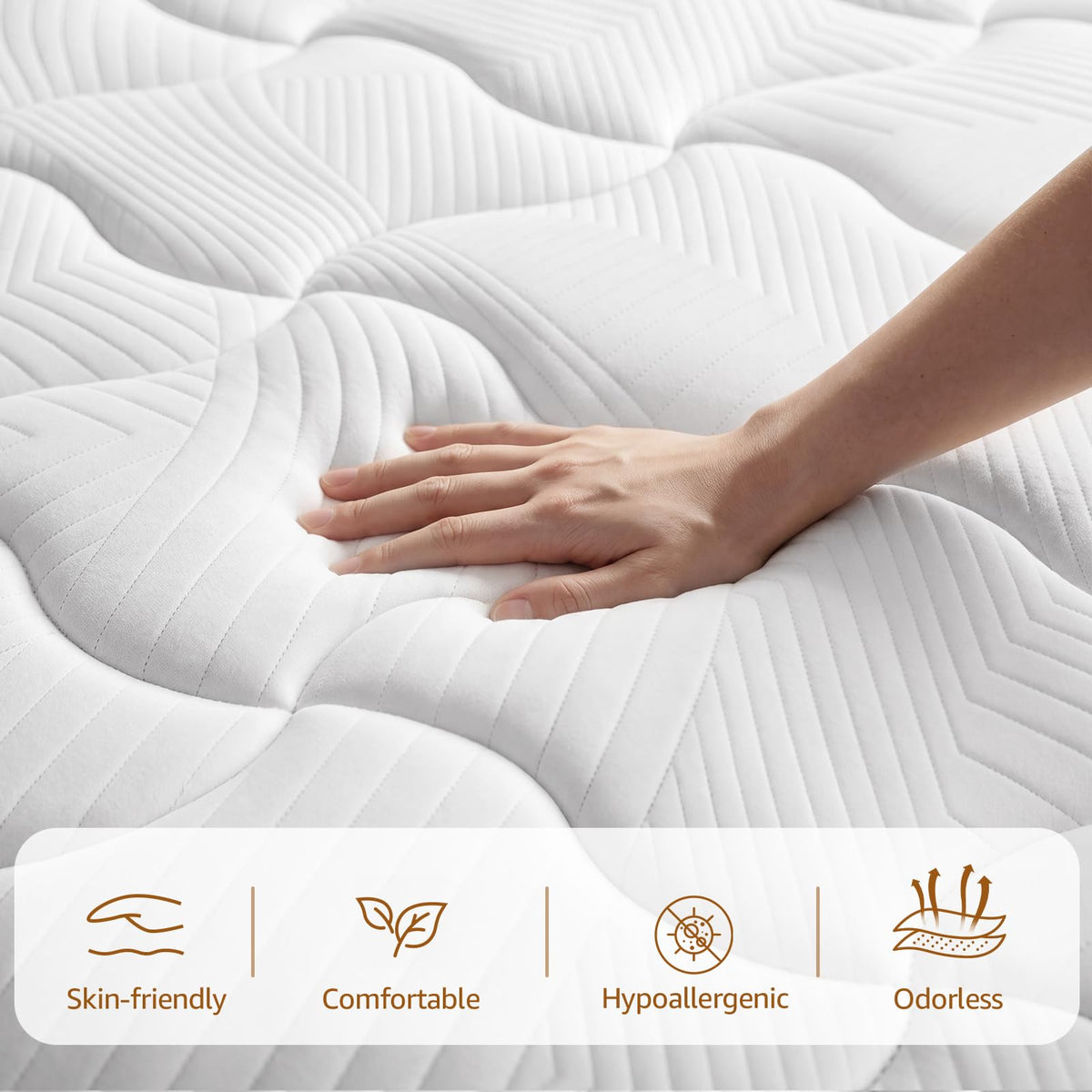 12 Inch Medium Firm Hybrid Full Mattress T873516