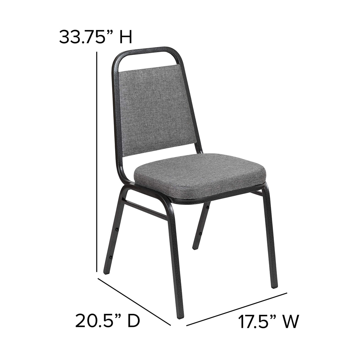 Gray Fabric Stacking Banquet Chair Y832