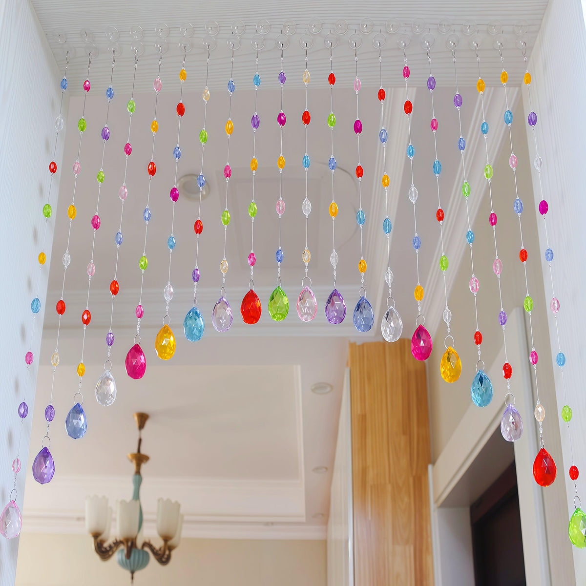 Clear Beaded Curtain 20 Strings W986