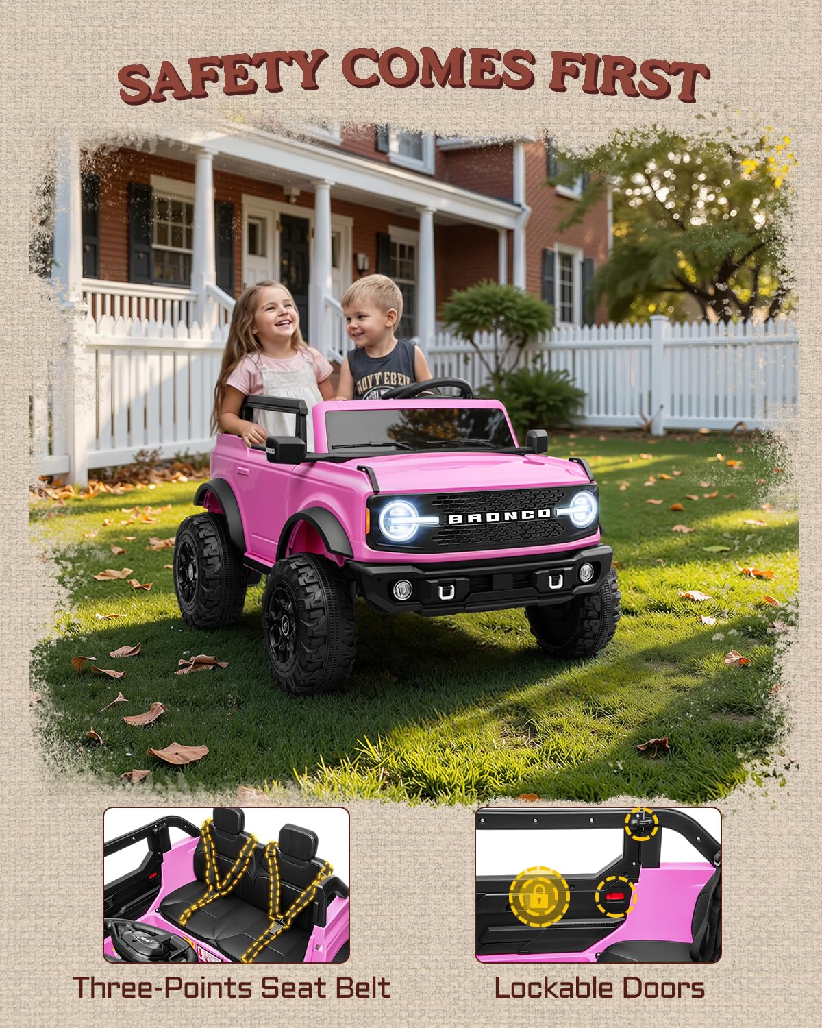 24V 2 Seater Electric Ride on Truck with Remote Control N628763