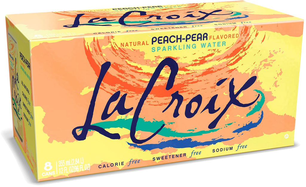 Sparkling Water Peach Pear 8 Pack 12 Fl Oz J189944