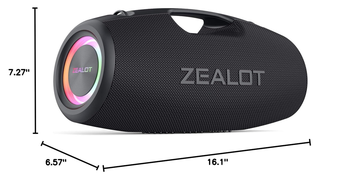 Black 120W Portable Waterproof Bluetooth Speaker J2134