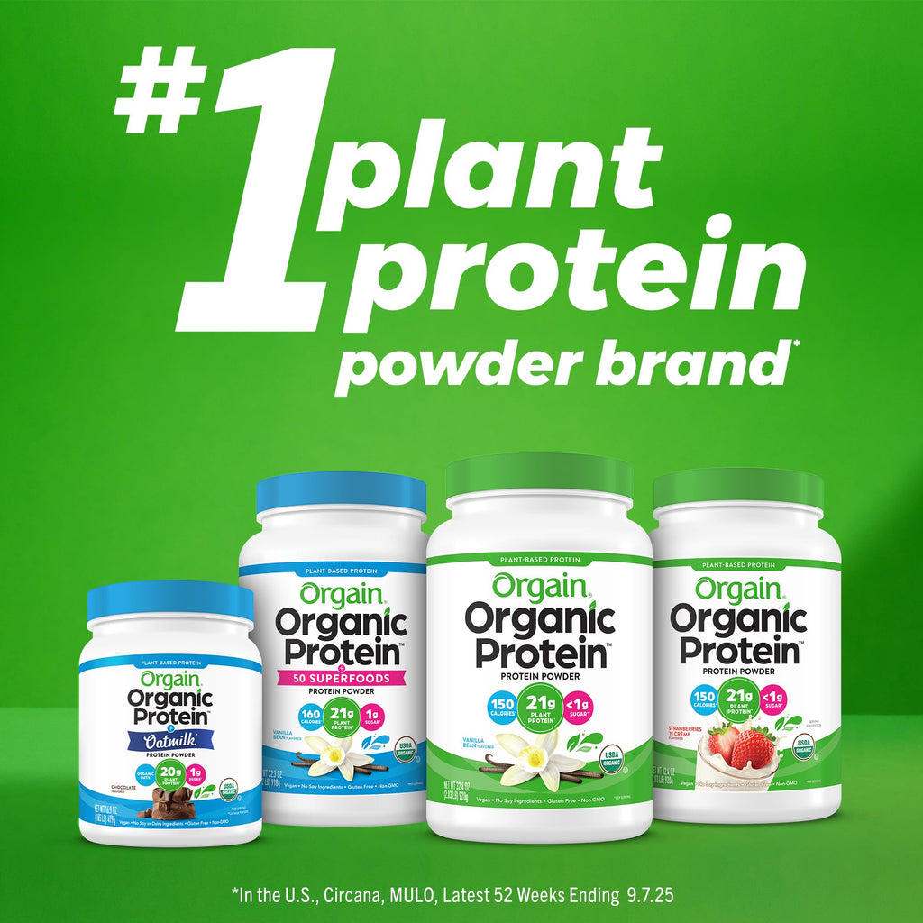 Organic Vegan 30g High Protein Powder Vanilla 2.01 lb V384198
