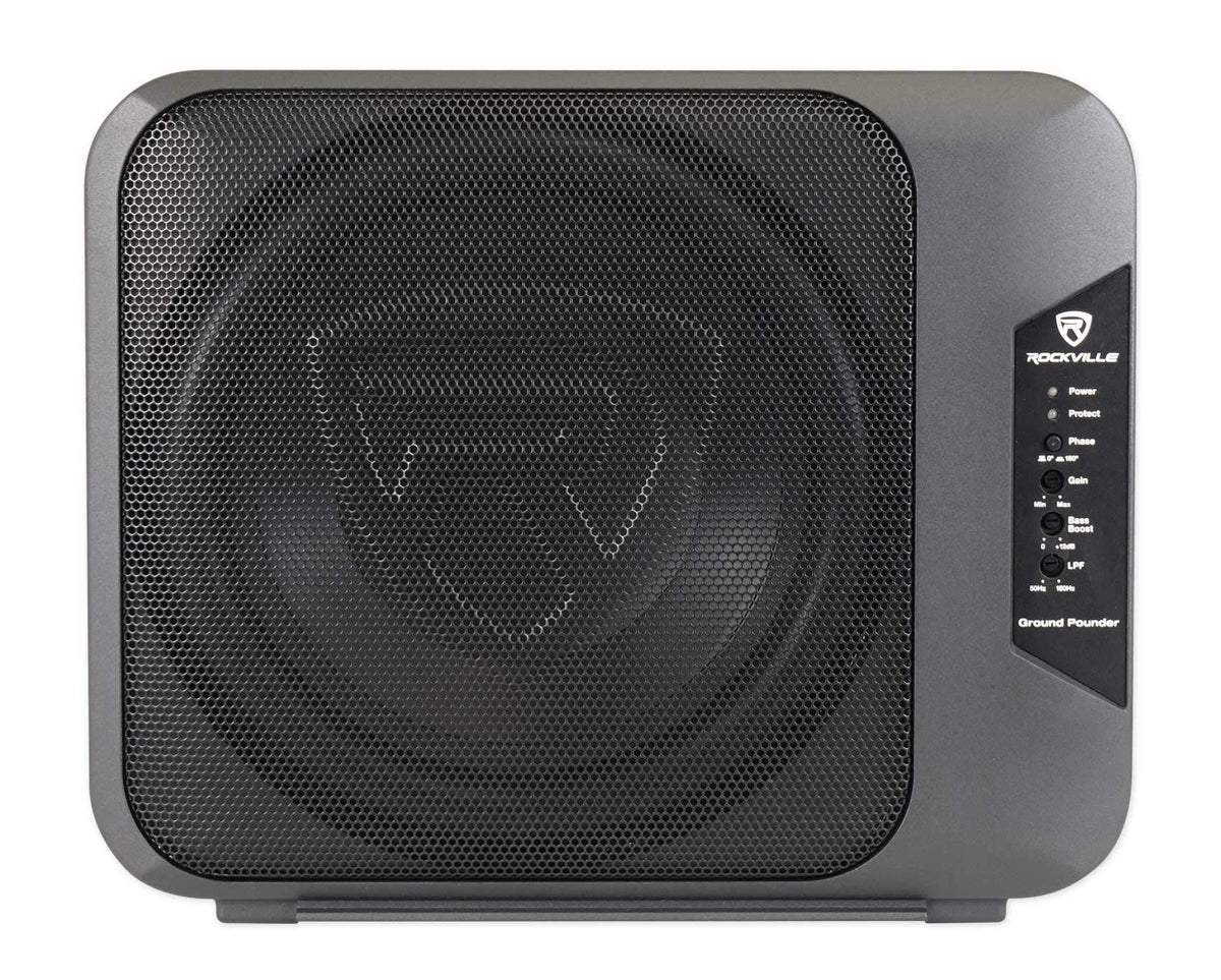 Dual 10.5" Powered Car Subwoofer J7382