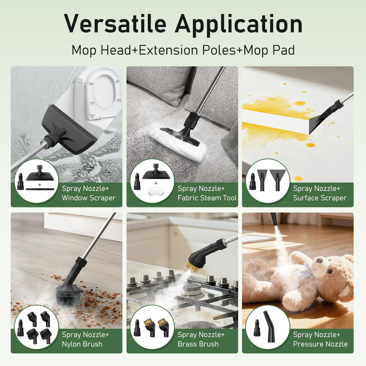 2500W Steam Mop Cleaner with 37 Accessories P698935