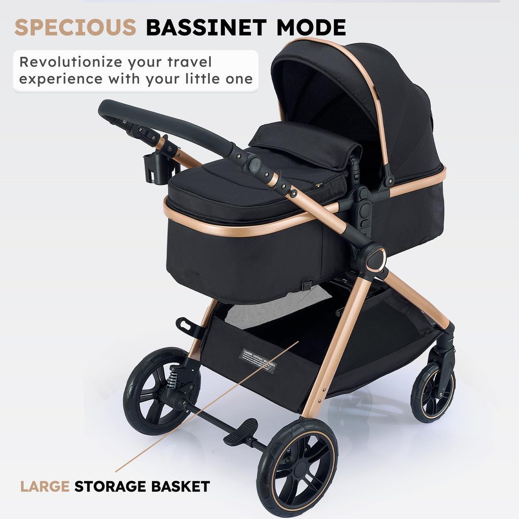 2-in-1 Convertible Baby Stroller J388