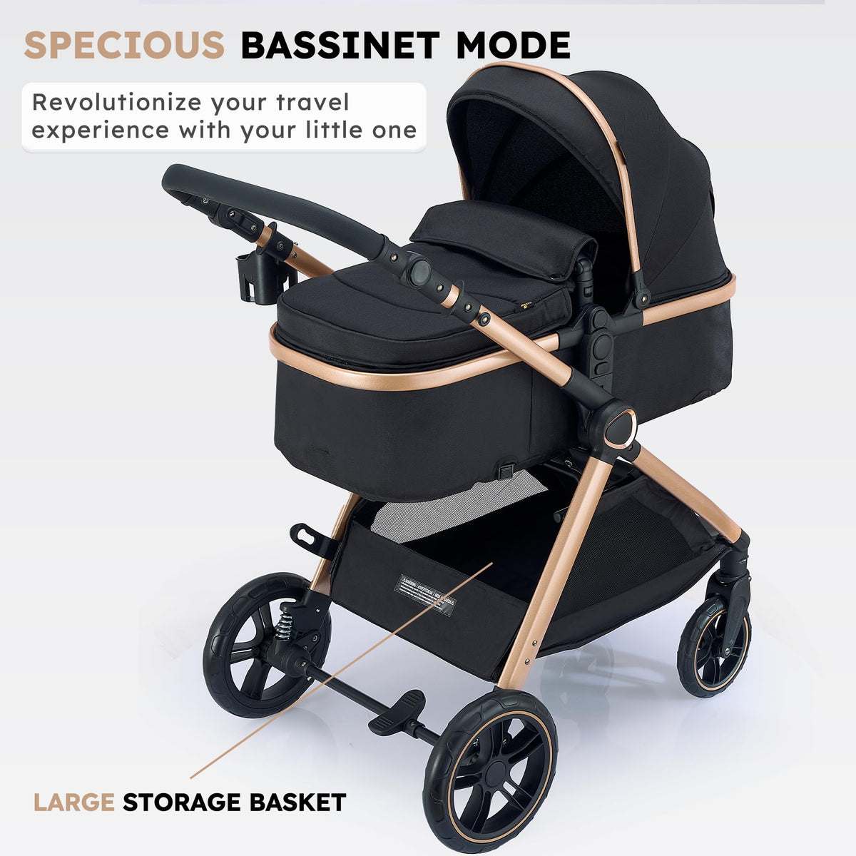 2-in-1 Convertible Baby Stroller J388
