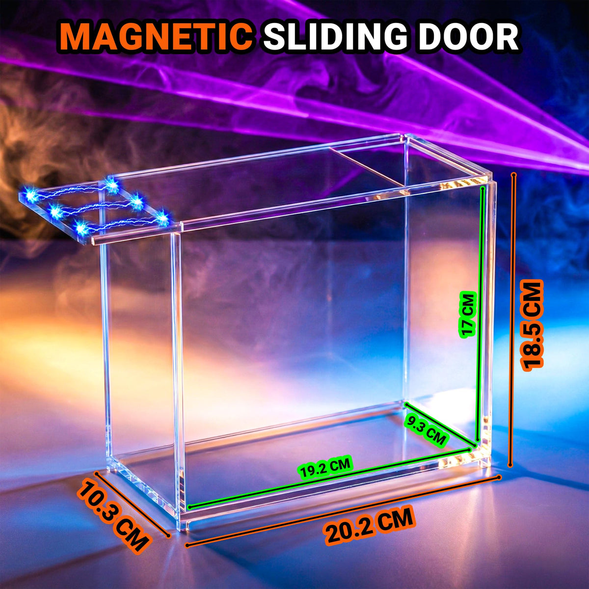 2 Pack Acrylic Case Stackable Magnetic Protector for ETB Storage X716596