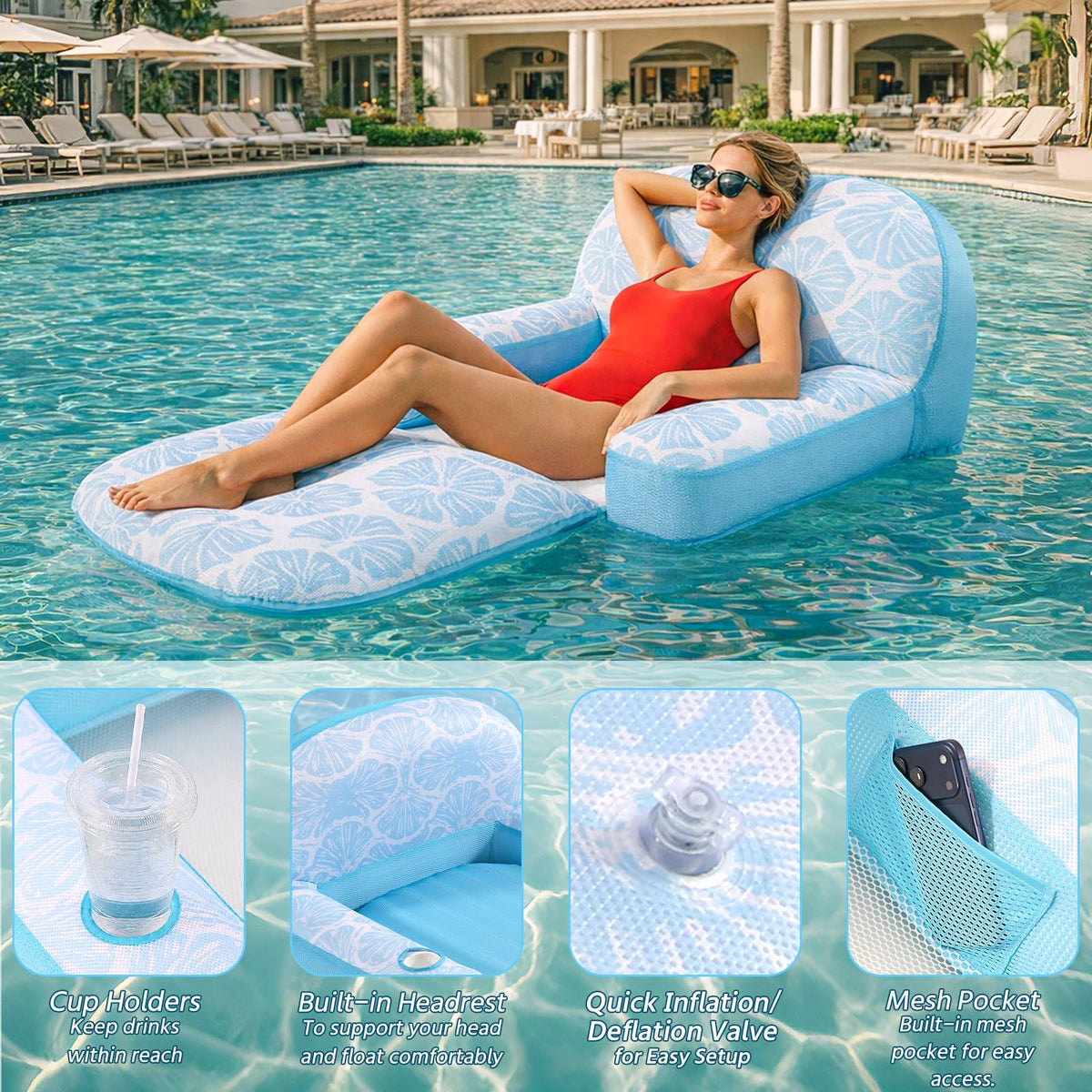 Inflatable Pool Float Chair L41483
