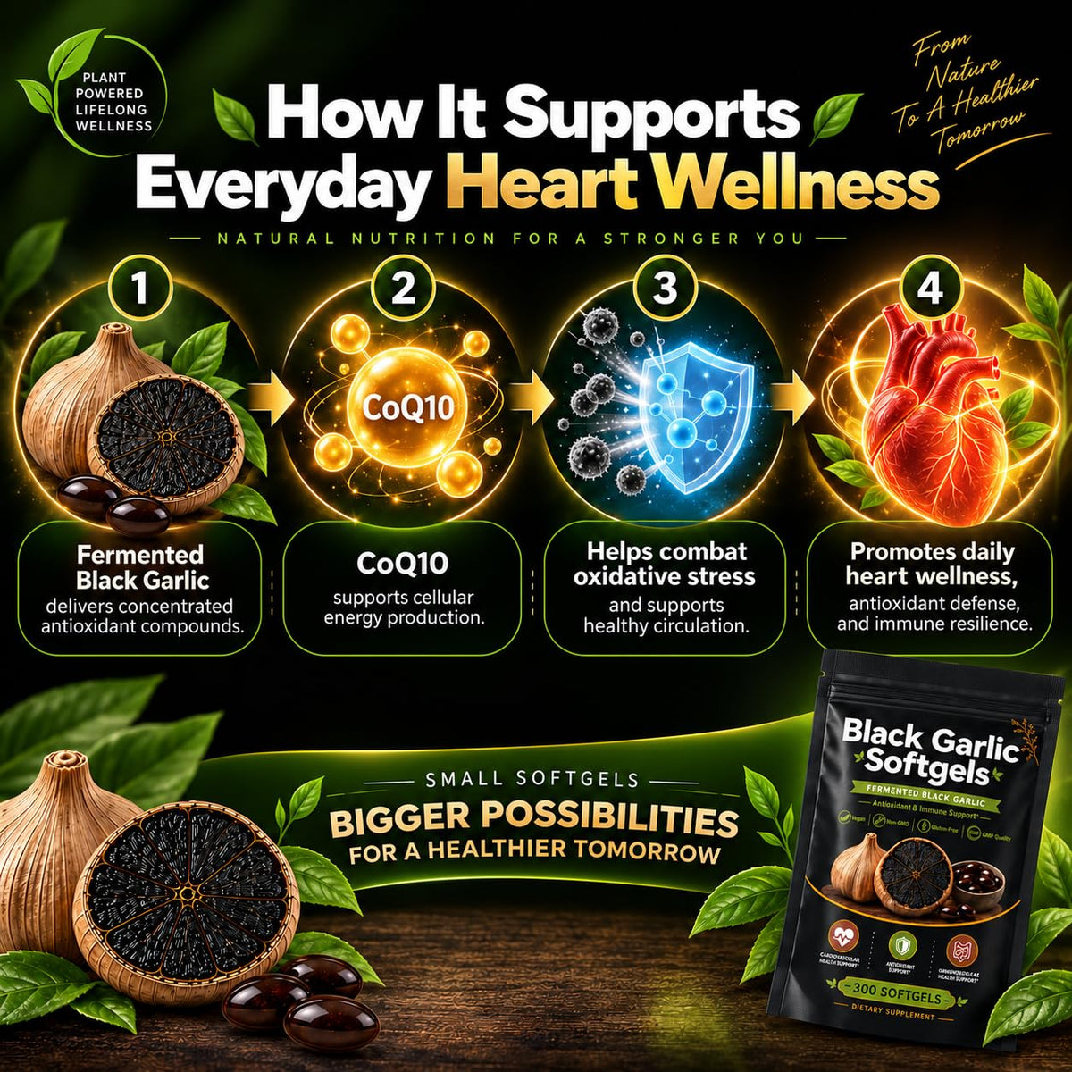 Black Garlic Softgels D535310