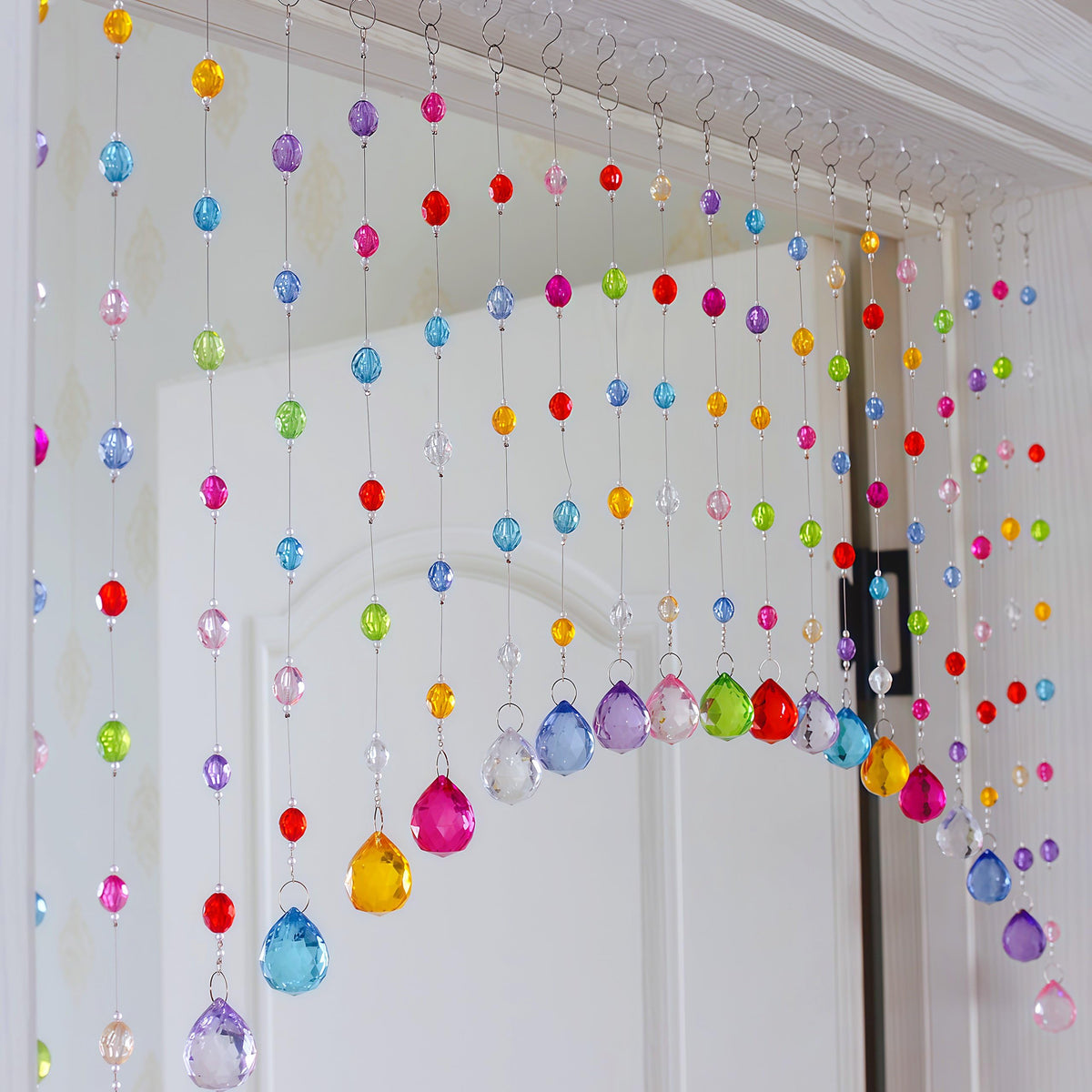 Clear Beaded Curtain 20 Strings W986