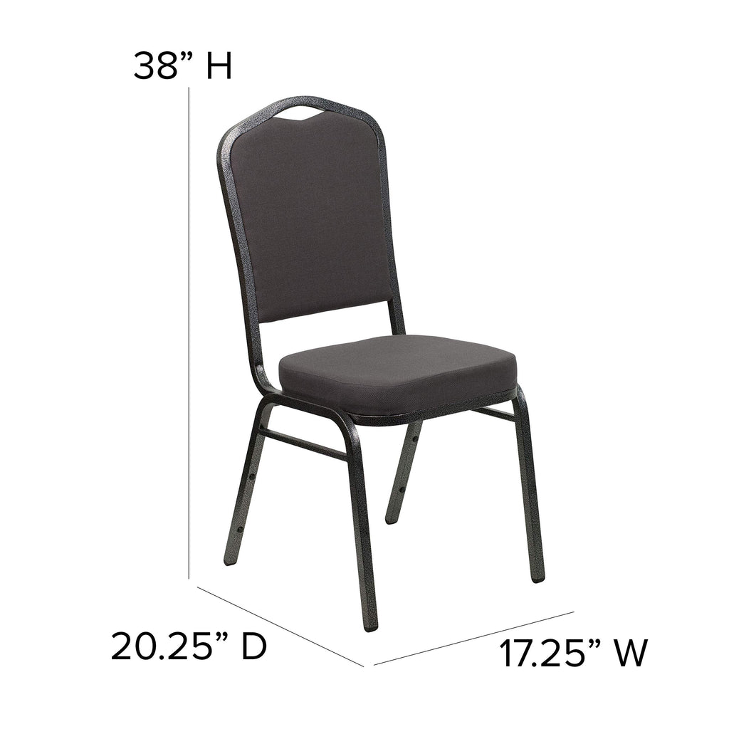 Gray Fabric Stacking Banquet Chair D6473