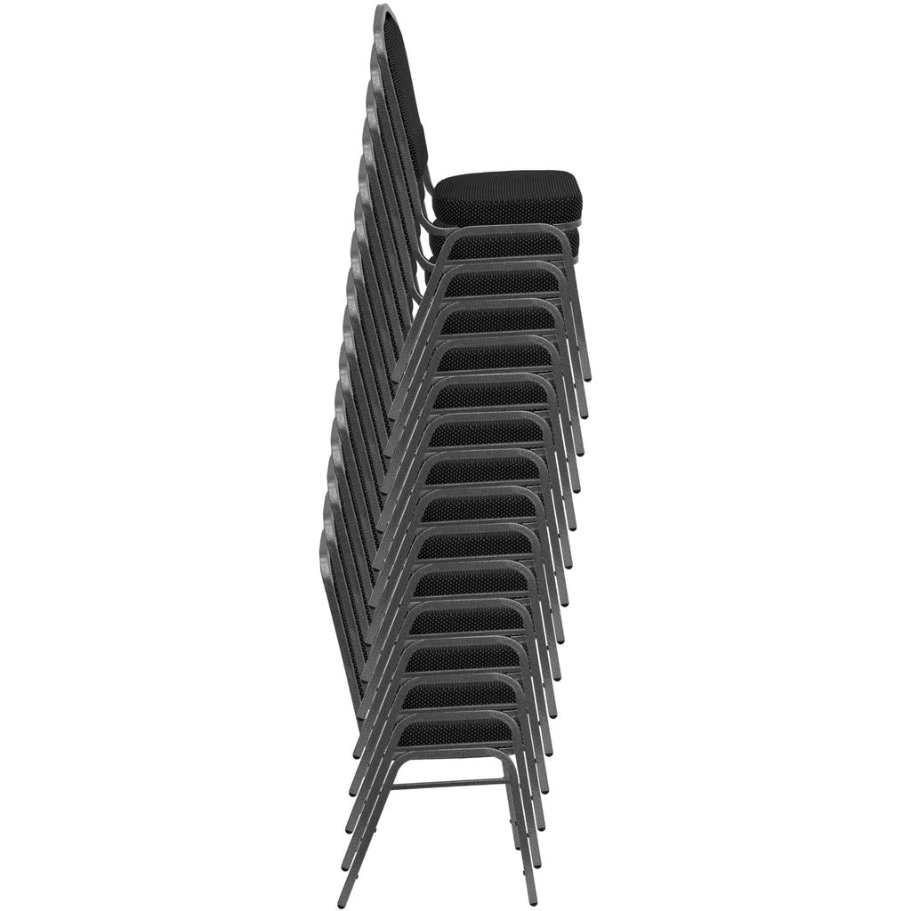 Gray Fabric Stacking Banquet Chair D6473
