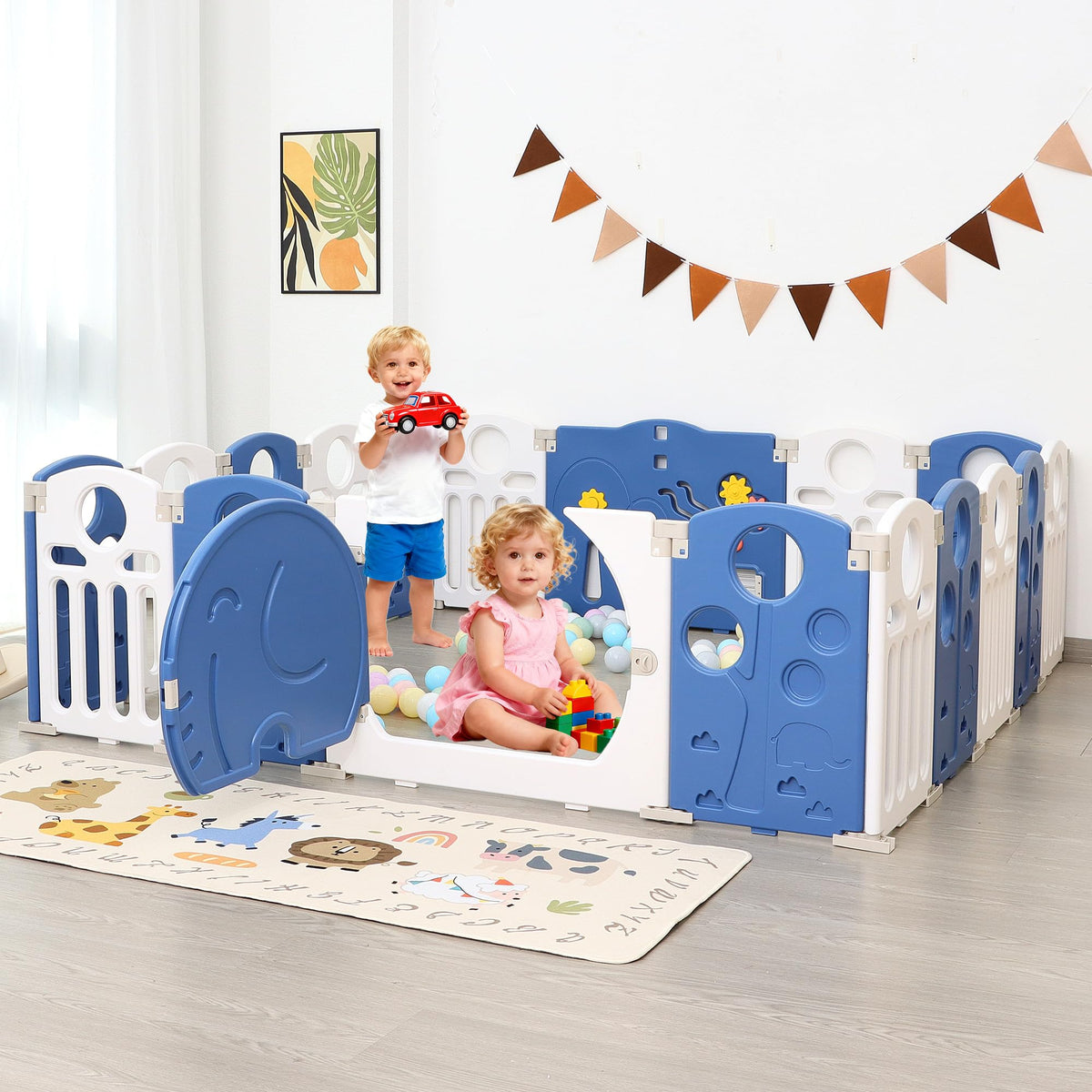 18-Panel Foldable Baby Playpen S9997