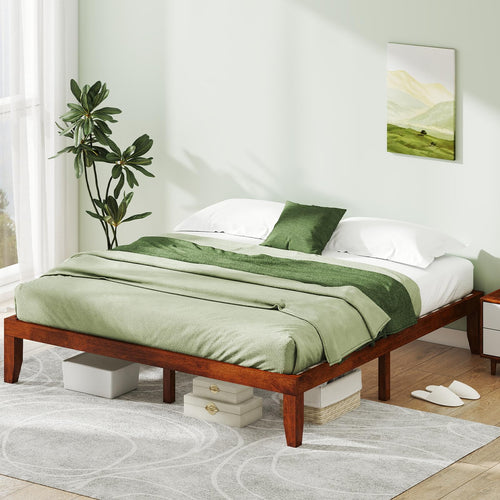 14 Inches Wood Platform Bed Frame King Size W592