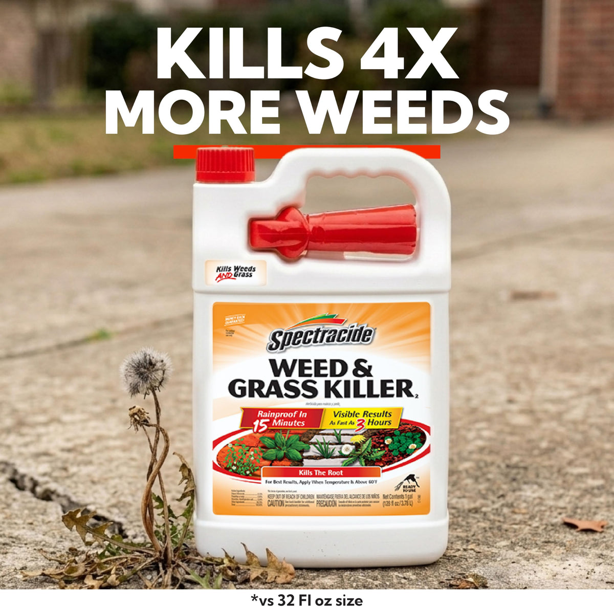 Weed & Grass Killer Ready-to-Use Spray, 1.33 Gal R963121