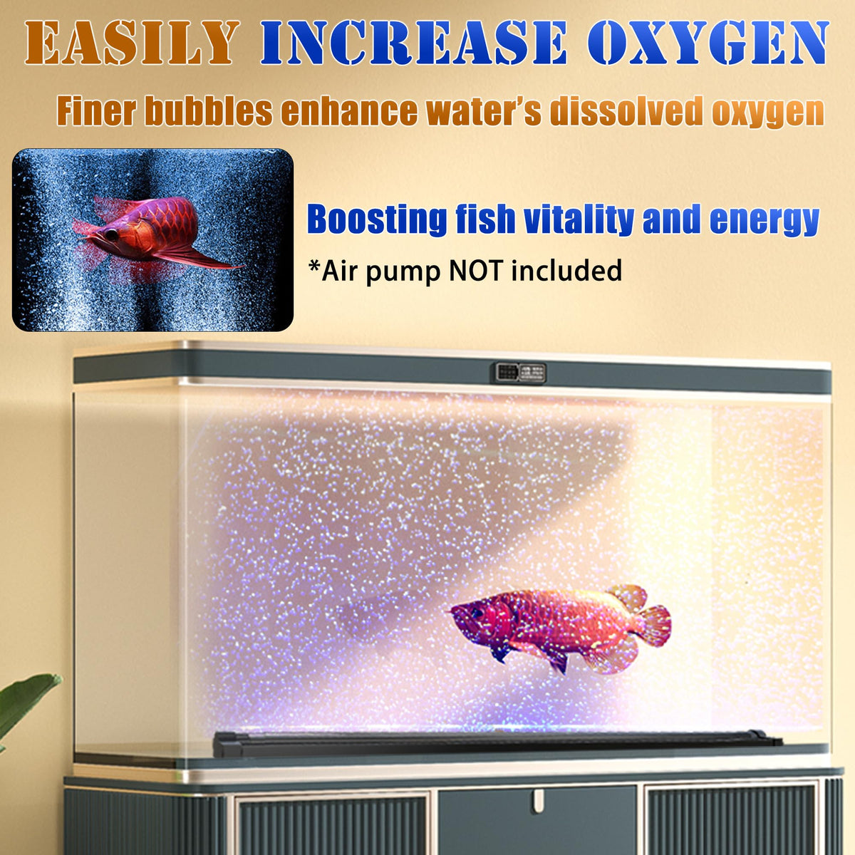 App-Controlled LED Aquarium Light with Nano Air Bubble A321