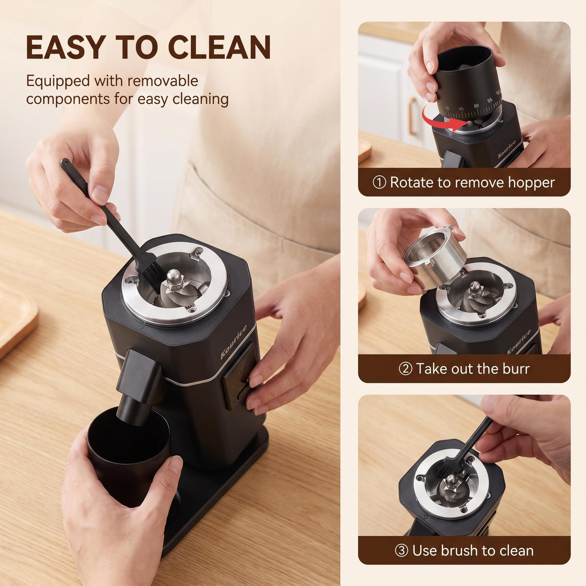 Electric Burr Coffee Grinder with 75 Settings Z887