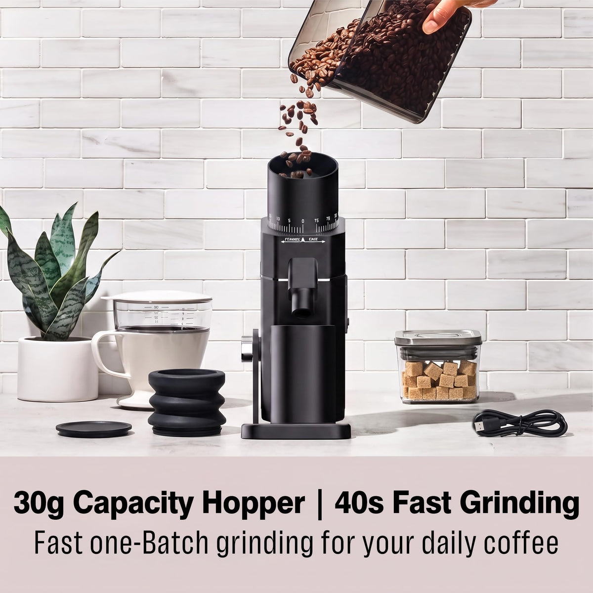 Electric Burr Coffee Grinder with 75 Settings Z887