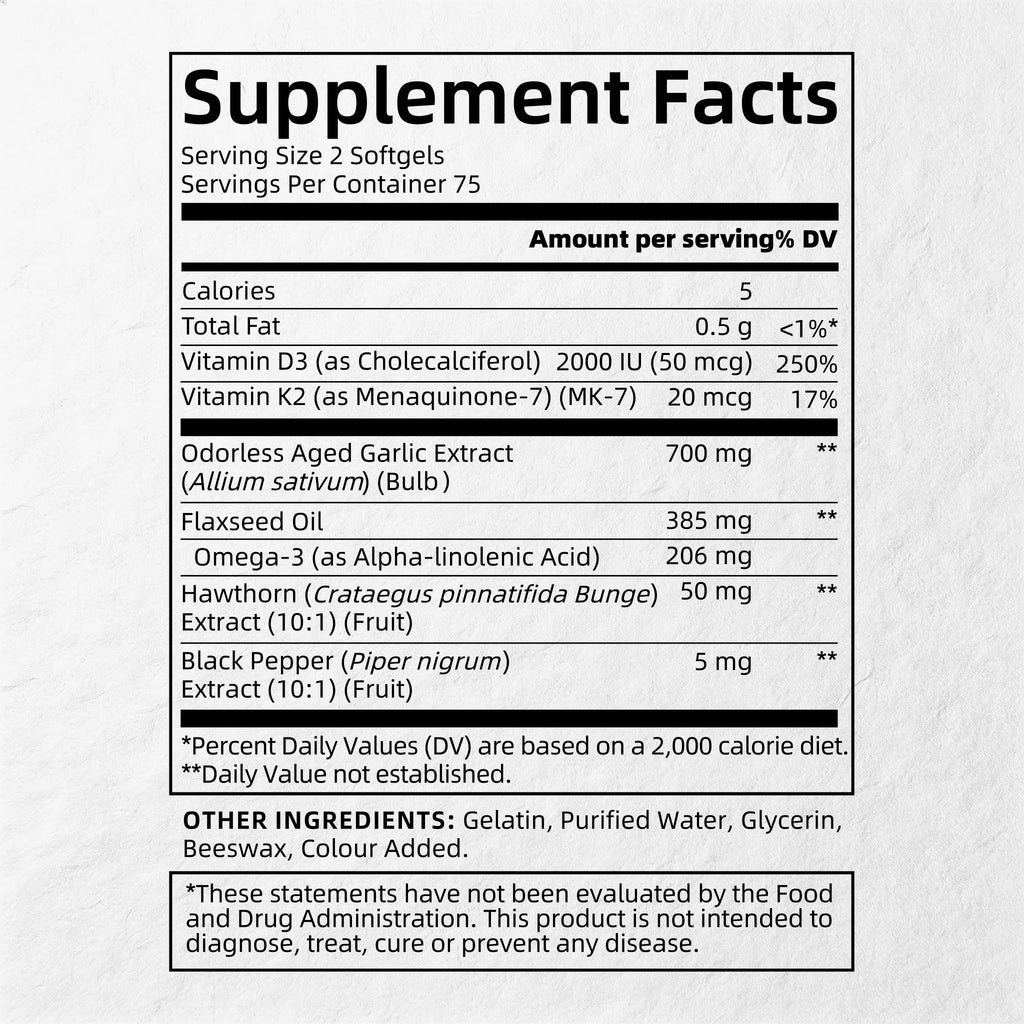 Aged Black Garlic Extract 700mg Supplements J29393