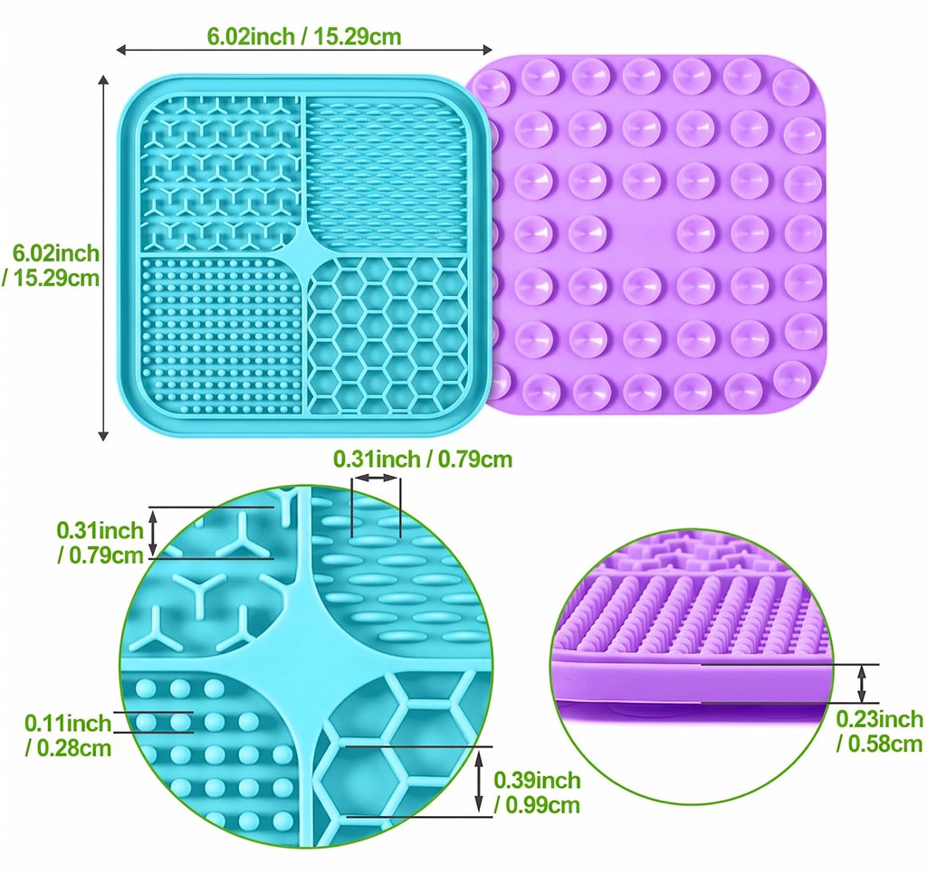3PCS Lick Mat for Dogs and Cats with Suction Cups H800