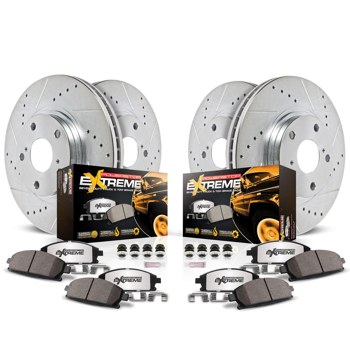Front & Rear Brake Pad & Rotor Kit F8865