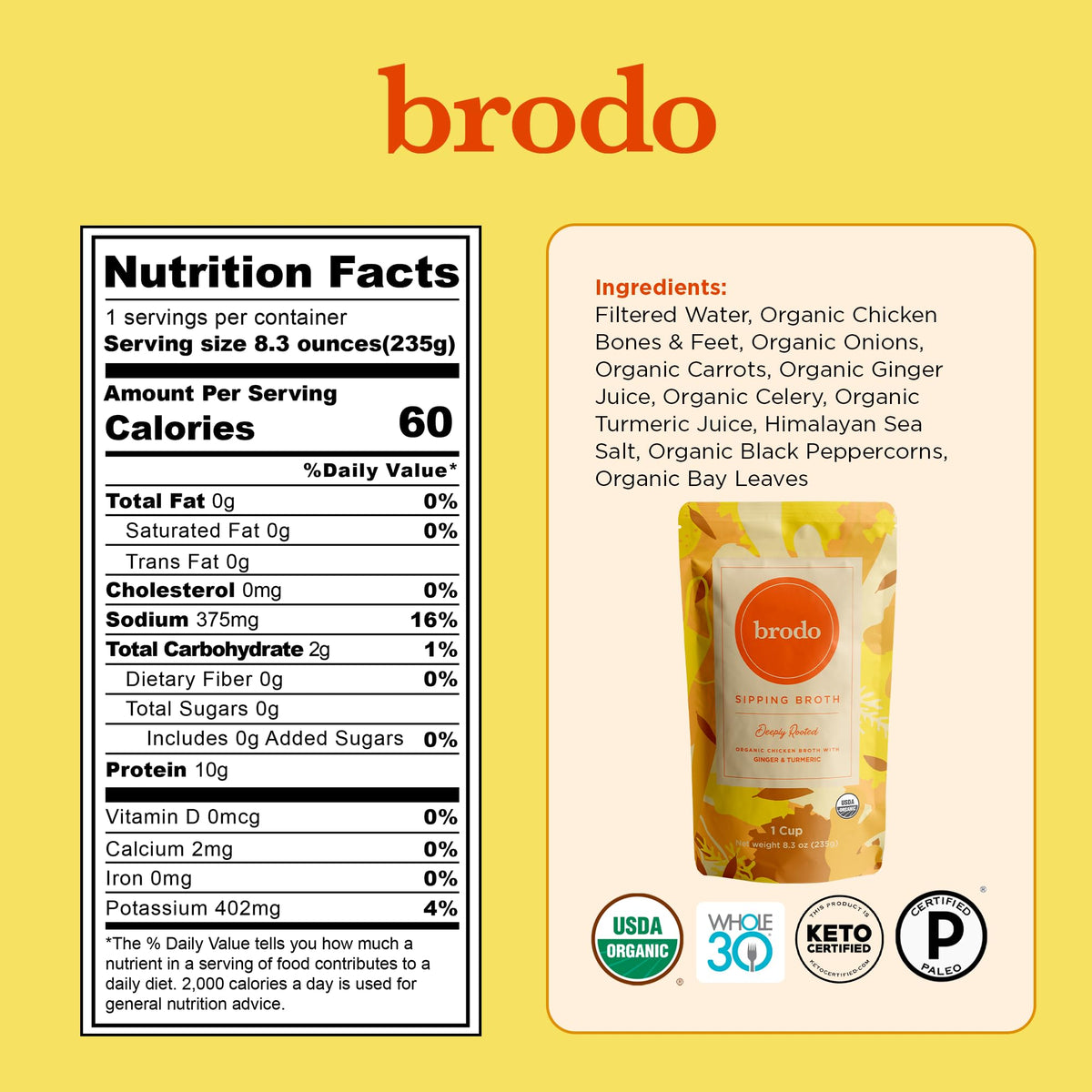 Grass-Fed Beef Bone Broth 8.3 oz Z27384