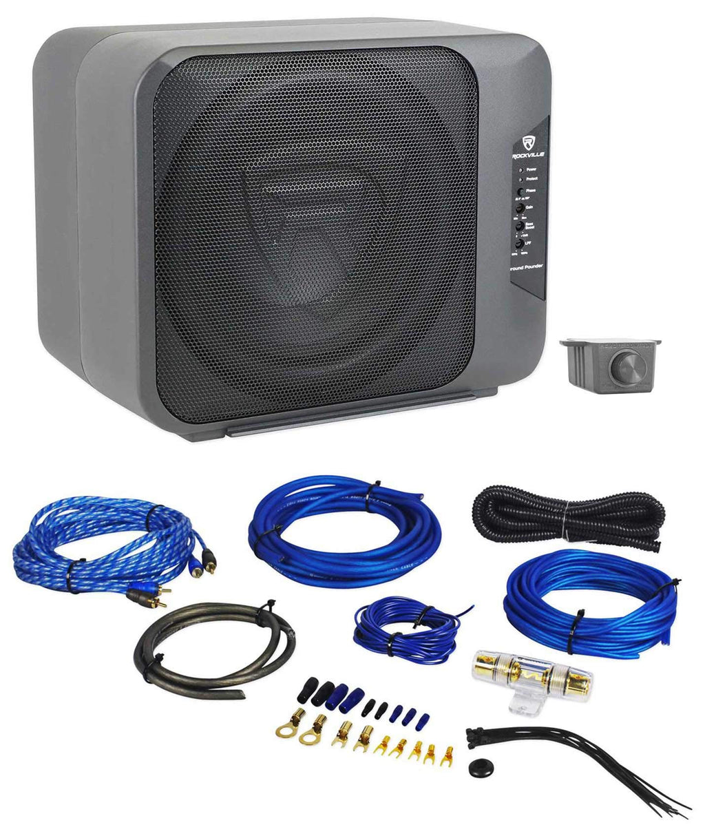 Dual 10.5" Powered Car Subwoofer J7382