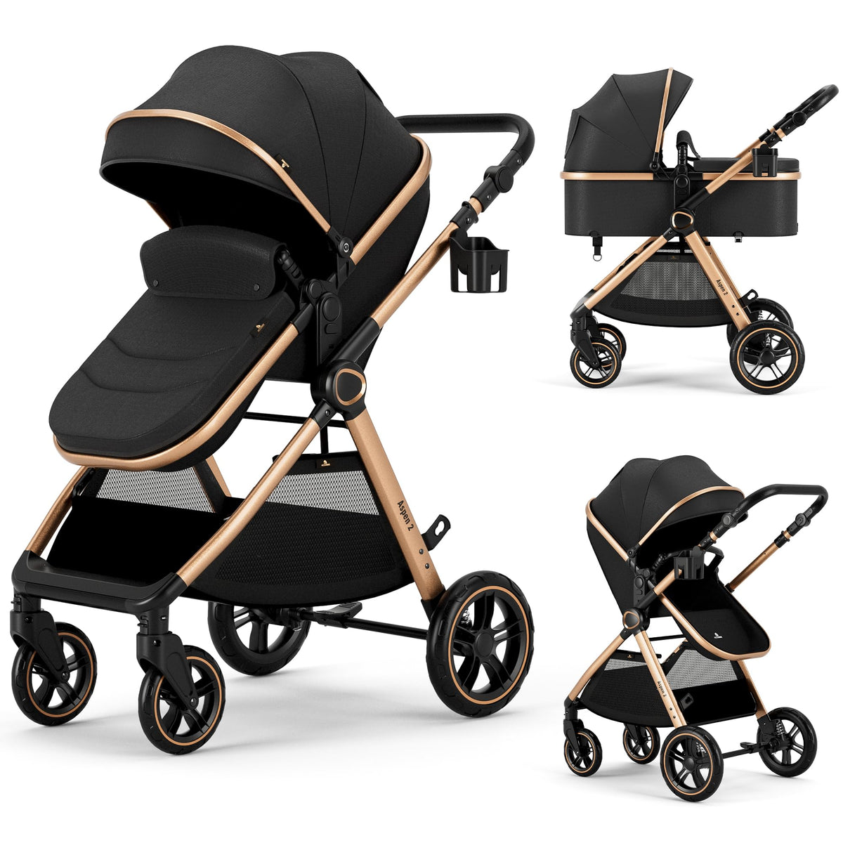2-in-1 Convertible Baby Stroller J388