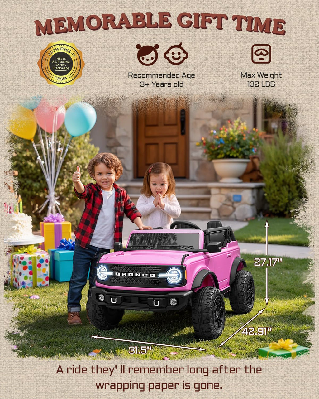 24V 2 Seater Electric Ride on Truck with Remote Control N628763