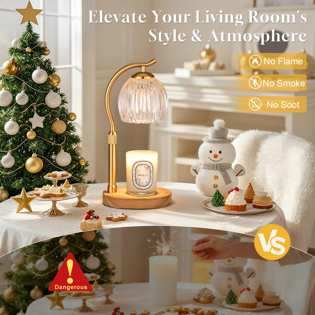 Candle Warmer Lamp with 2 Bulbs W429