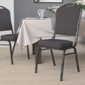 Gray Fabric Stacking Banquet Chair D6473
