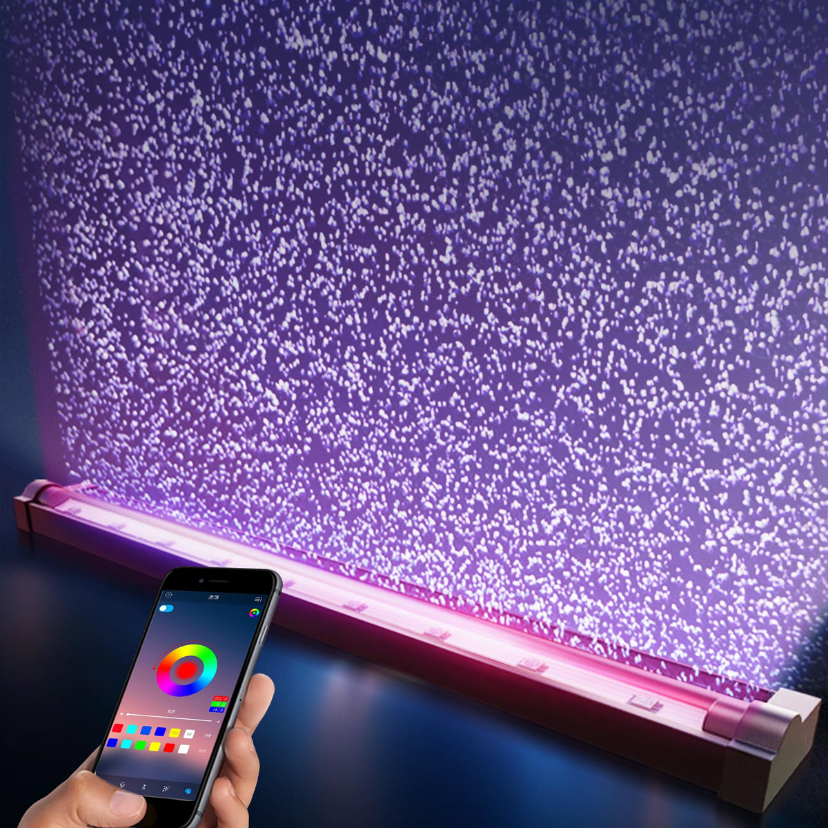 App-Controlled LED Aquarium Light with Nano Air Bubble A321