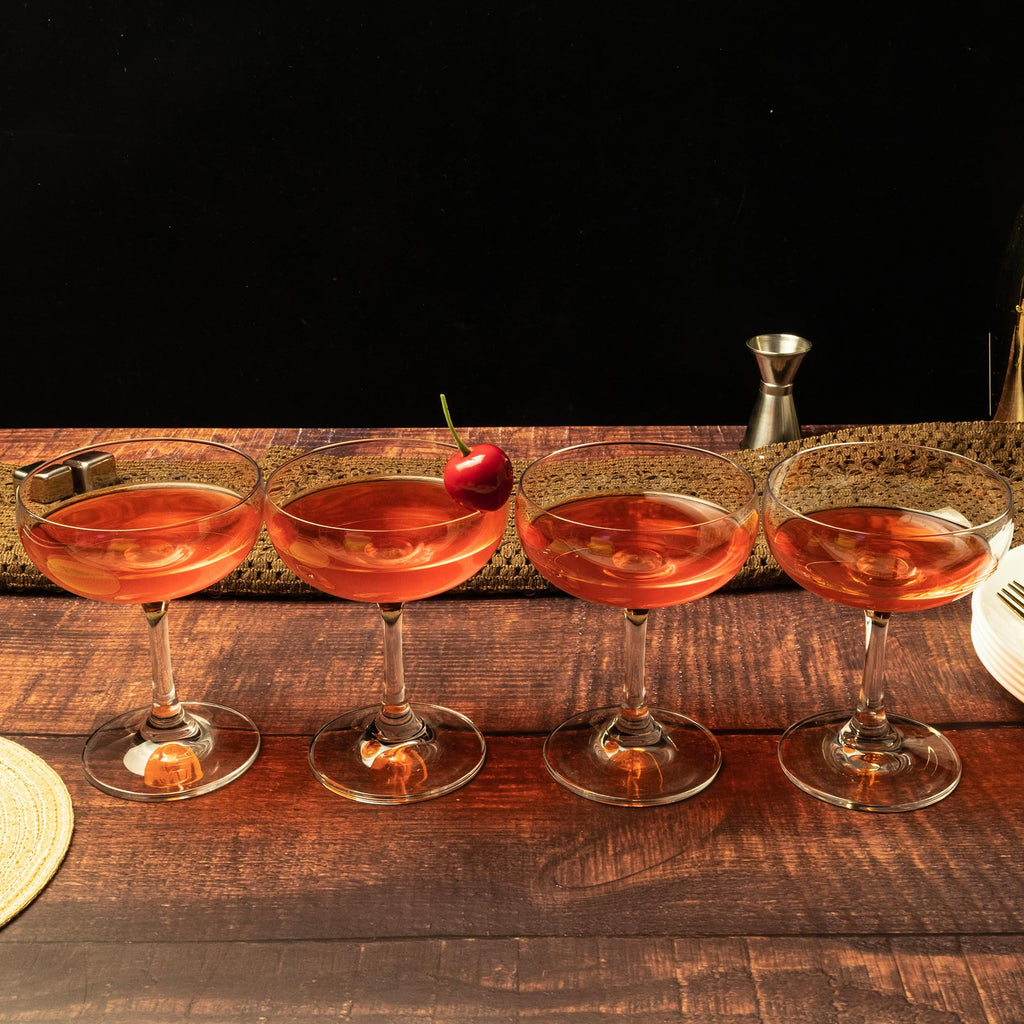 Champagne Glasses Set of 6 Crystal Cocktail Glasses 7 oz Q979684