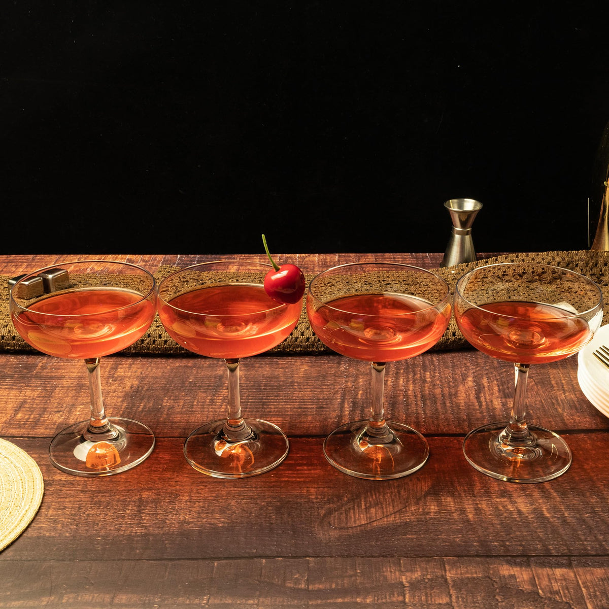 Champagne Glasses Set of 6 Crystal Cocktail Glasses 7 oz Q979684