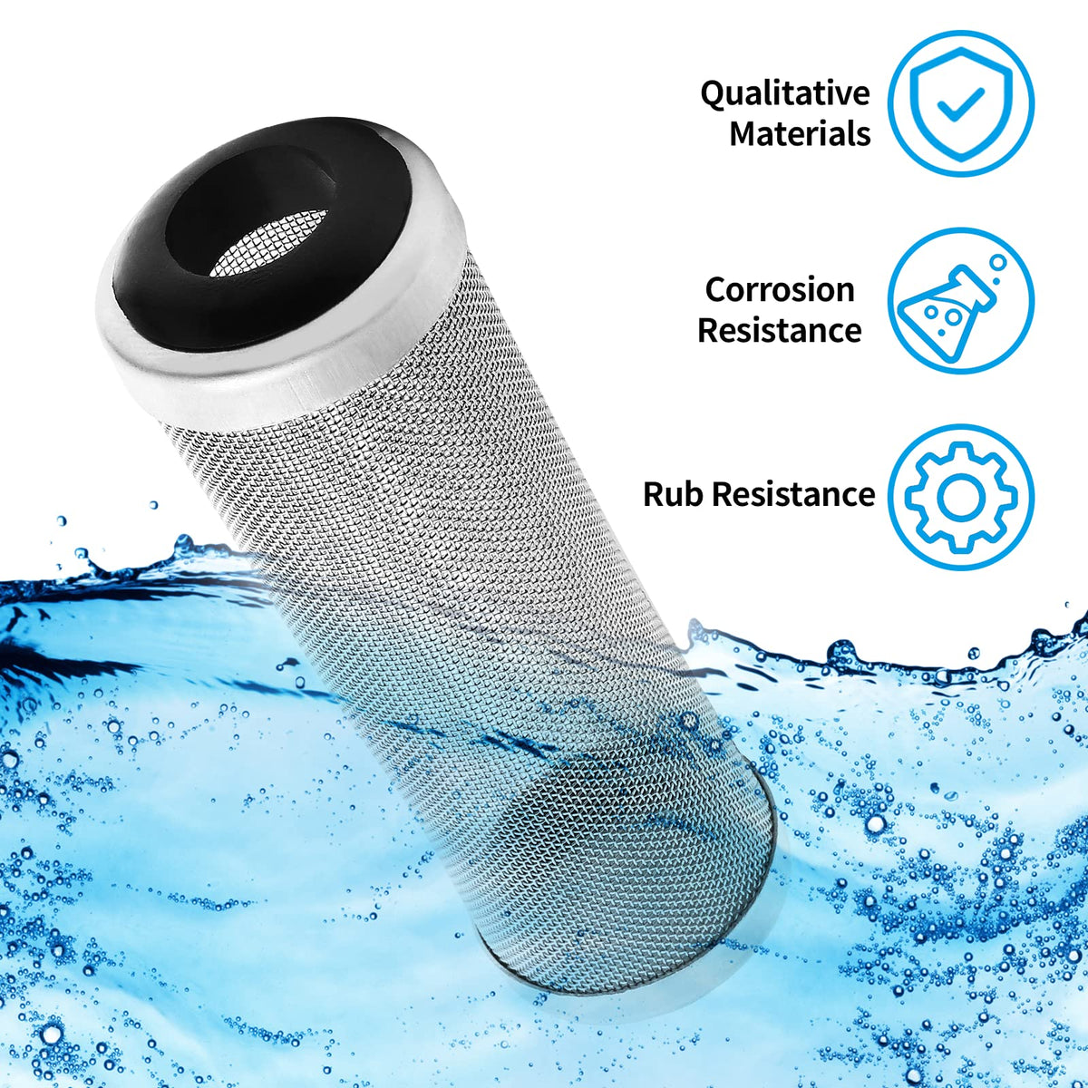 Stainless Steel Aquarium Filter Intake Cover 12mm F510589