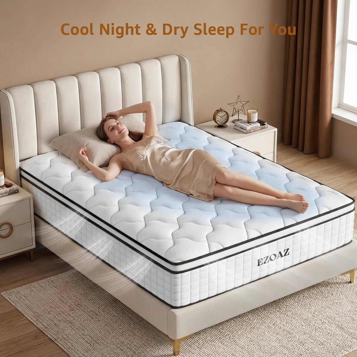 12 Inch Medium Firm Hybrid Full Mattress T873516