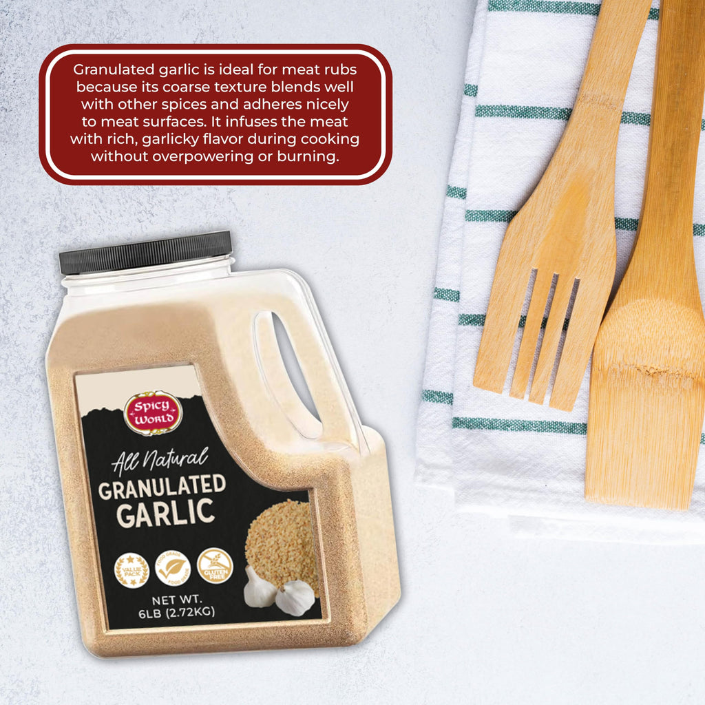 Granulated Garlic 6 LB Jar Gluten Free Non-GMO K18753