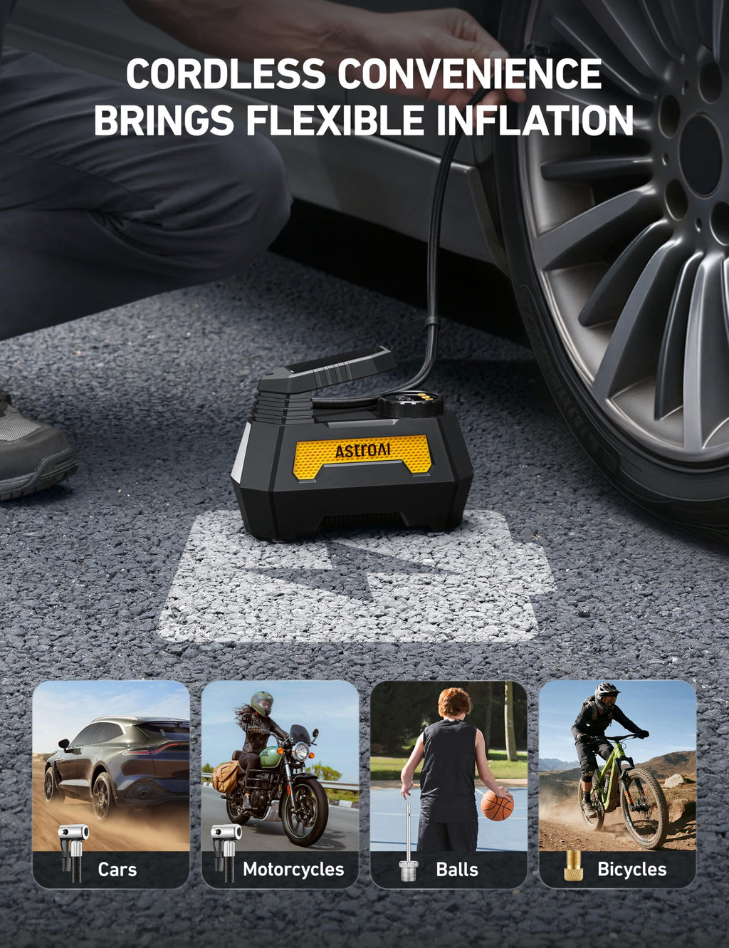 Cordless Portable Air Compressor U6732