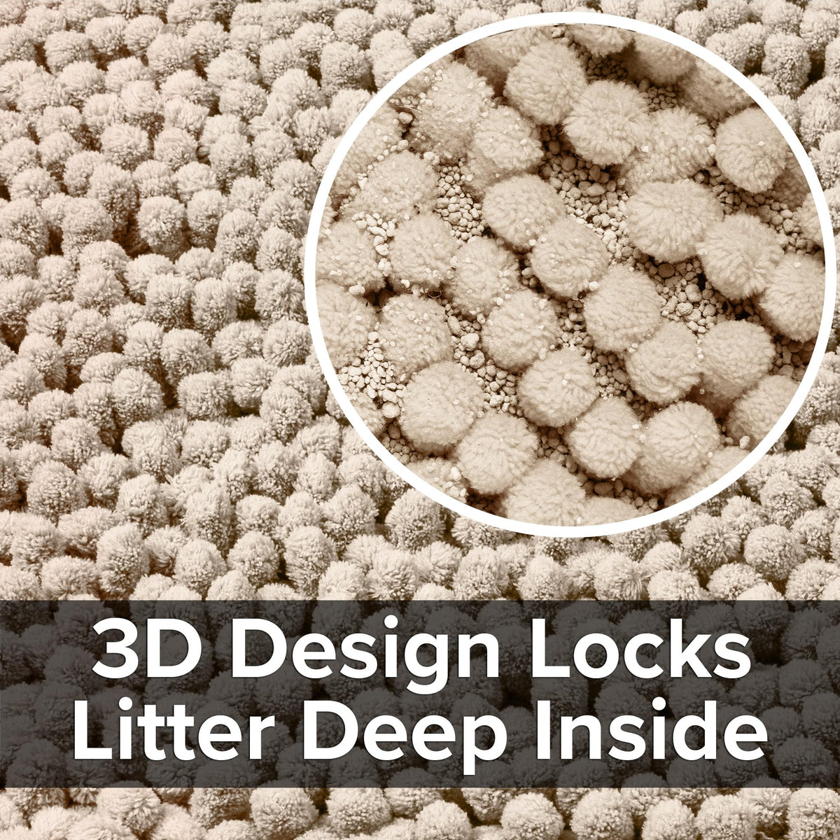 Super Absorbent Waterproof Non Slip Cat Litter Mat I64612