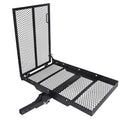 46.2 X 26.8 X 38.7 Inch Foldable Hitch Cargo Carrier with Ramp 500 Lbs M228530